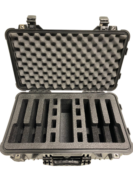 Pelican Case 1510 Range Case Foam Insert for 6 Handguns and Magazines (Foam ONLY)-Precut Pelican Cases