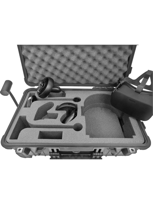 Pelican Case 1510 Custom Foam Insert for Oculus Rift (2 Sensors) - Carry-On with Wheels (Foam