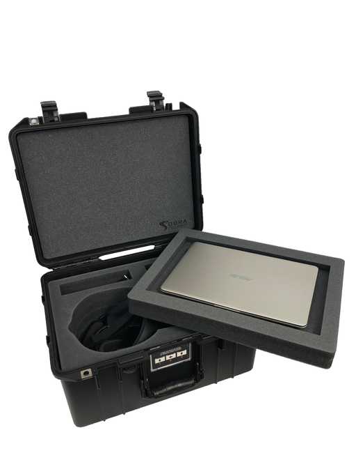 Pelican Air Case 1557 Foam Insert For Oculus Rift S & Laptop (FOAM ONLY)-Cobra Foam Inserts and Cases