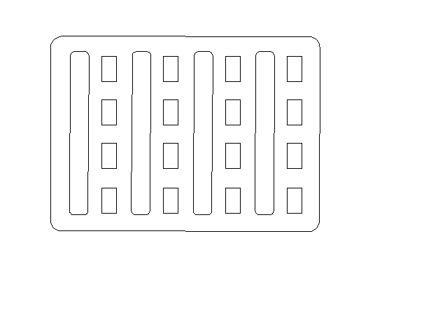 Apache 4800 Range Case Foam Insert for 4 Handguns (Foam ONLY)