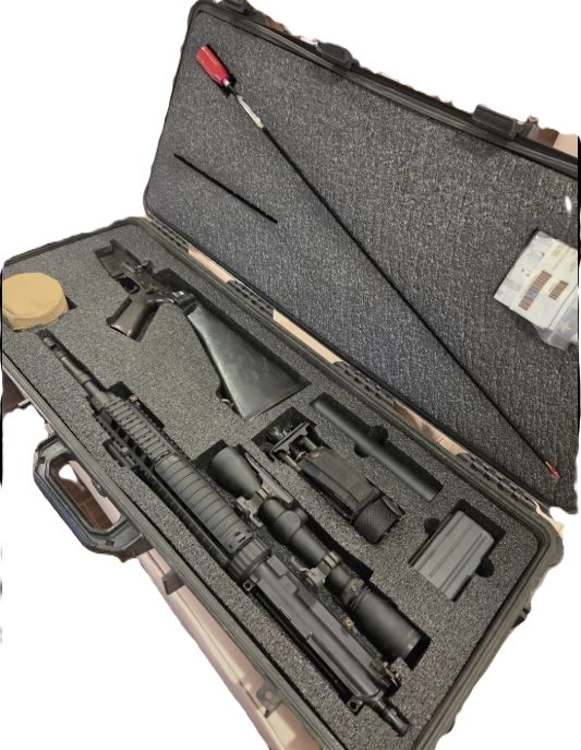 MK12 SPR Rifle Foam Insert for Pelican case 1700 (Polyethylene)