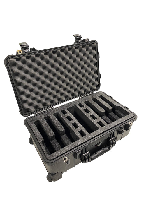 Pelican Case 1510 Range Case Foam Insert for 6 Handguns and Magazines (Foam ONLY)-Precut Pelican Cases