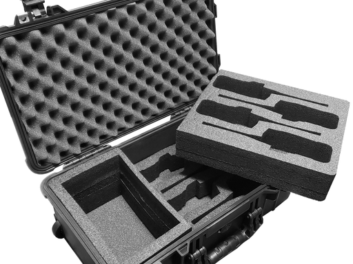 Pelican Case 1610 Custom Foam Insert for Tait Walkie Talkie Radio and Charger