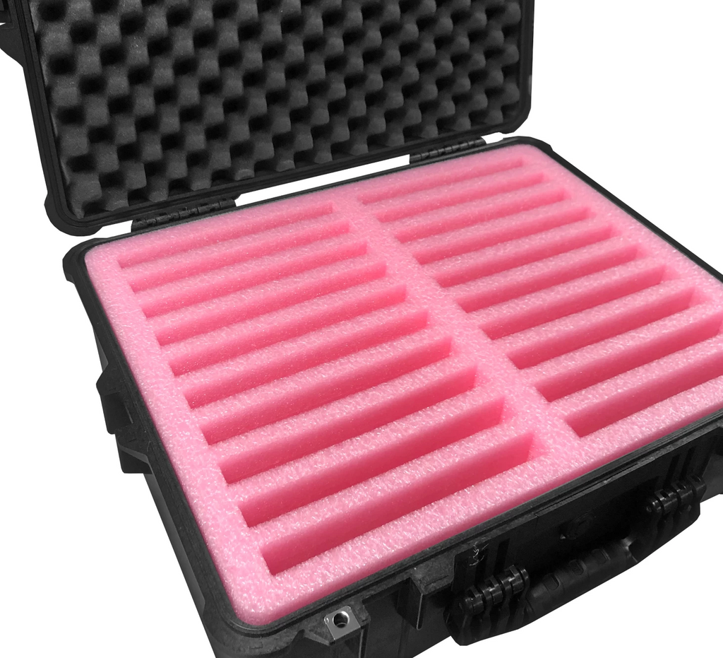 Pelican Case 1600 Custom Anti Static Foam Insert for 20 iPads (FOAM ON