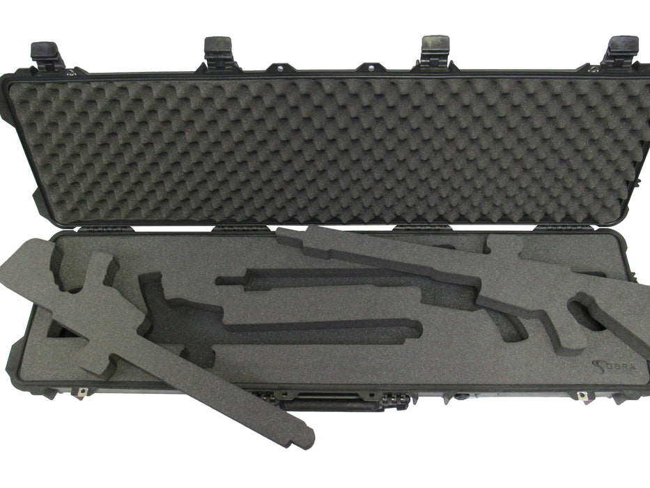 Pelican 1750 case Foam Insert for 2 Rifle (Polyethylene Foam)