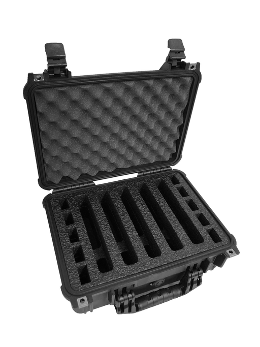 Pelican Case 1450 Range Case Foam Insert for 5 Handguns and Magazines (Foam ONLY)-Pelican Cases