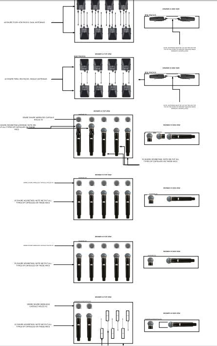 6 Pieces Foam Drawer Inserts