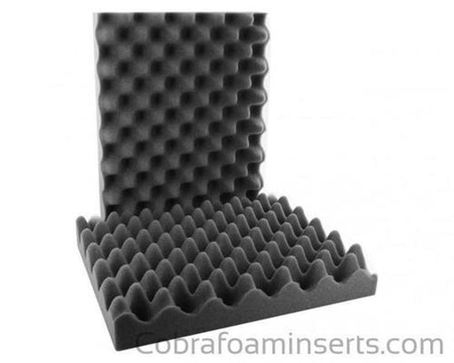 Convoluted Foam Insert Set (2 Pieces) 36 x 10 x 2" Thick-Pelican-Cobra Foam Inserts