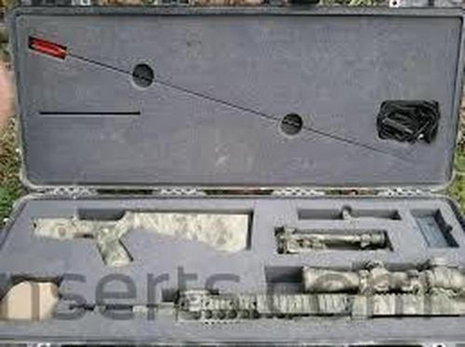 MK12 SPR Rifle Foam Insert for Pelican case 1700 (Polyethylene)-Pelican-Cobra Foam Inserts