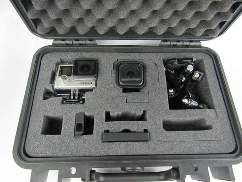 Pelican Case 1170 Custom Foam Insert for GoPro Hero 4, Hero Session and  Accessories (Foam Only
