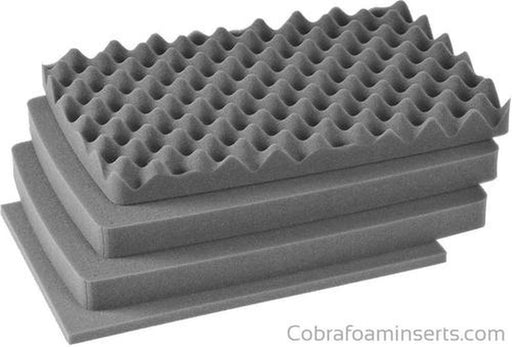 Precut - Pelican Case 1500 Range Case Foam Insert For 5 Handguns And Magazines (FOAM ONLY)