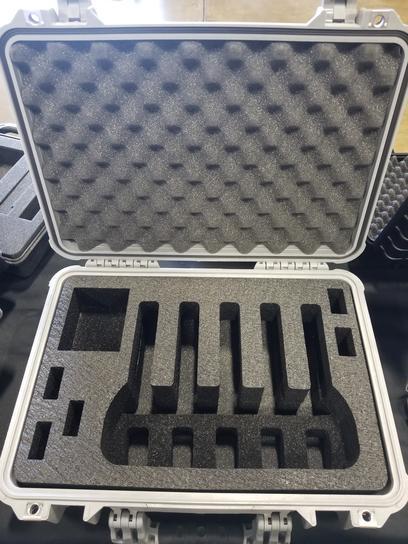 Pelican Case 1500 Range Case Foam Insert for 5 Handguns and Magazines (FOAM ONLY)-Cobra Foam Inserts and Cases