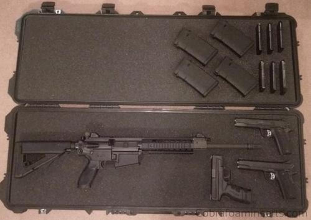 Pelican Case 1720 Foam Insert for Rifle, Pistols and Magazines (2 Laye