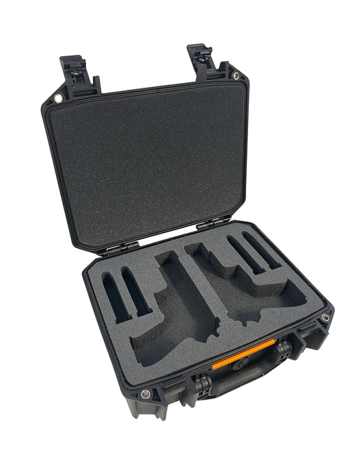 Pelican Vault Case V200 Foam Insert for 2 Handguns & Magazine-Precut Pelican Cases