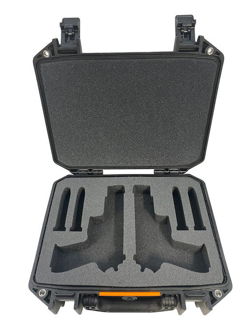 Pelican Vault Case V200 Foam Insert for 2 Handguns & Magazine-Precut Pelican Cases